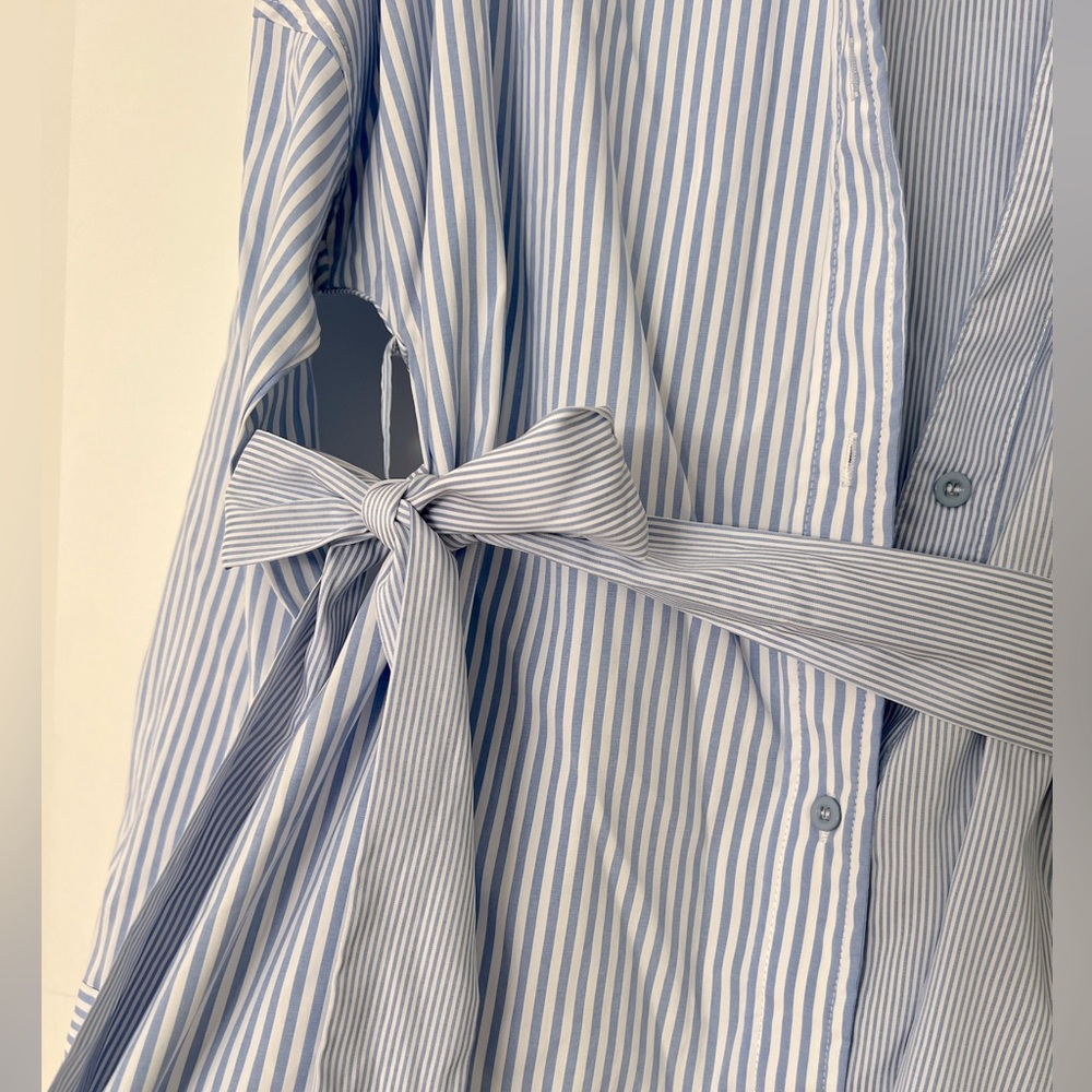 12th Tribe Lanna Pinstripe Mini Dress - Picture 7 of 14